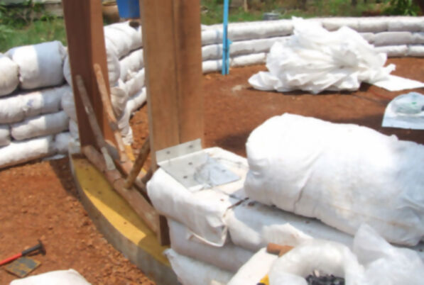 Picture of Stacking Soil-filled Bags