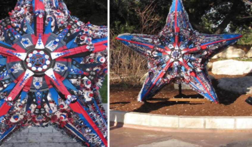 , 13 Esculturas gigantes hechas con residuos encontrados en la playa, para re-considerar el uso del plástico
