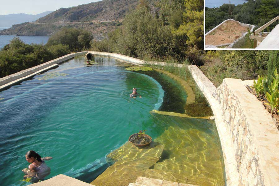 Como hacer una piscina natural o Bio-Piscina que sustituye cloro por plantas