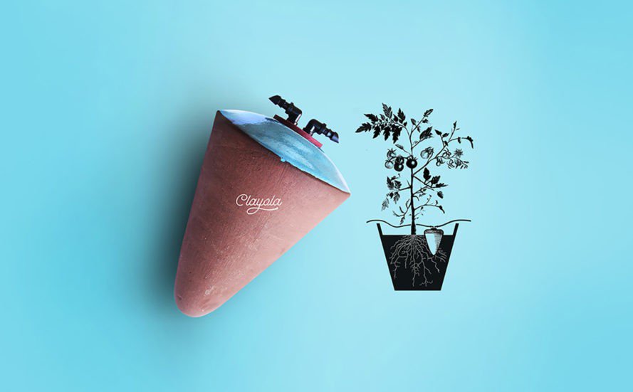 El vaso de cerámica que riega tus plantas durante más de 1 mes