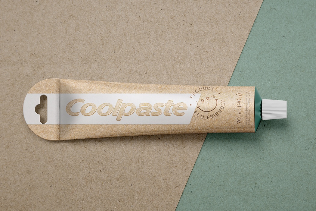 Coolpaste, el tubo para pasta de dientes biodegradable sin caja