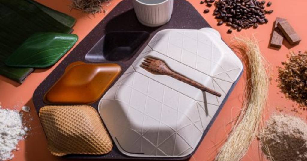 Logran envases 100% biodegradables usando arroz, café y coco