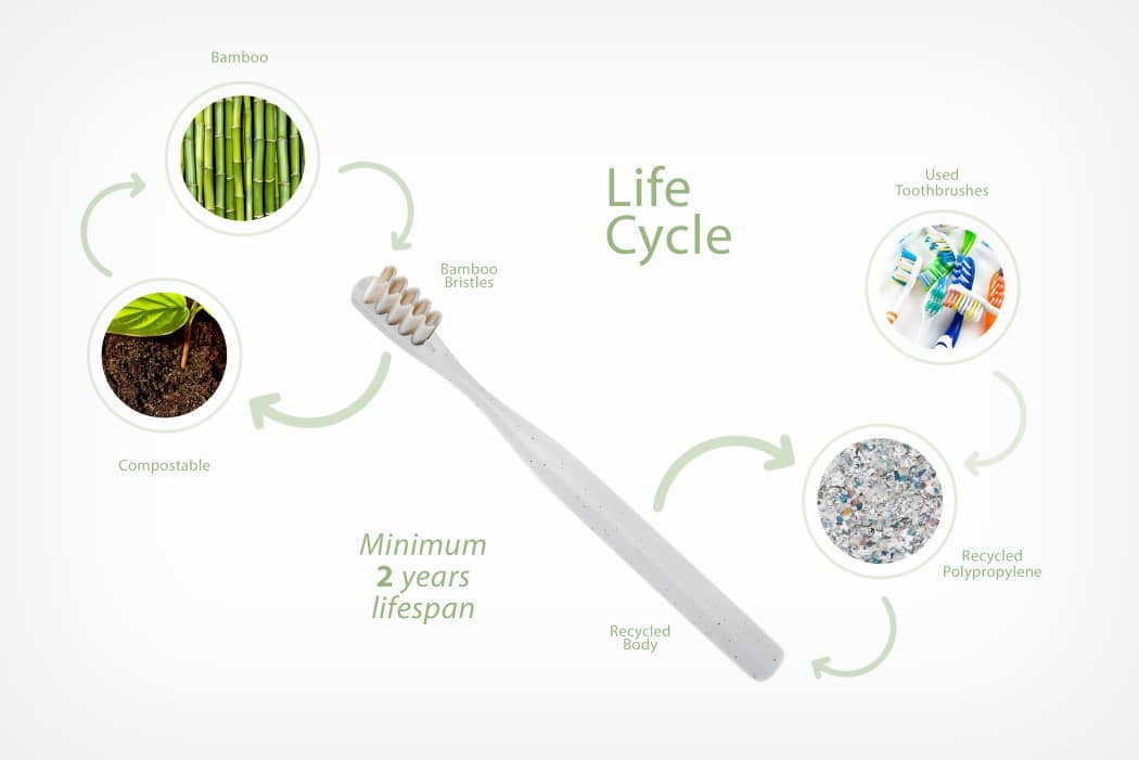 Everloop: el cepillo de dientes sustentable con cerdas reemplazables de Bamboo