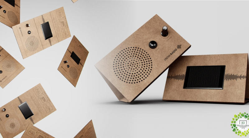 , Onemi, la radio solar de cartón reciclado creada para Emergencias