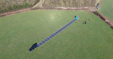 Esta alfombra solar portátil puede proporcionar energía limpia en solo 2 minutos