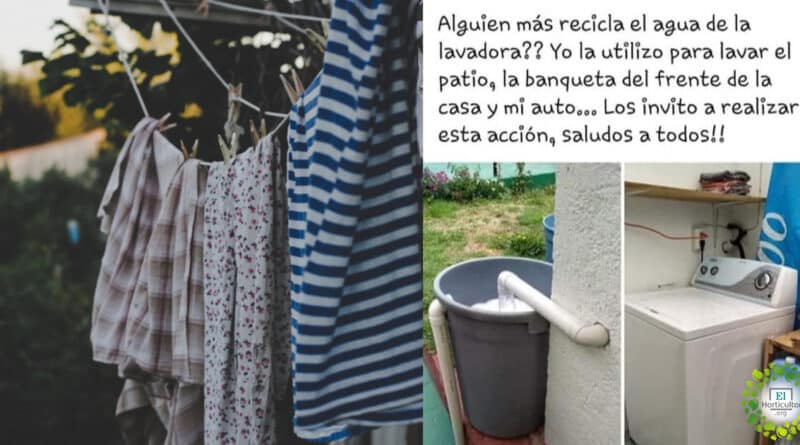 reutilizar agua de la lavadora, Cómo reutilizar fácilmente el agua de su lavadora