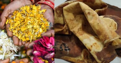 Startup india fabrica cuero vegano a partir de flores desechadas en los templos