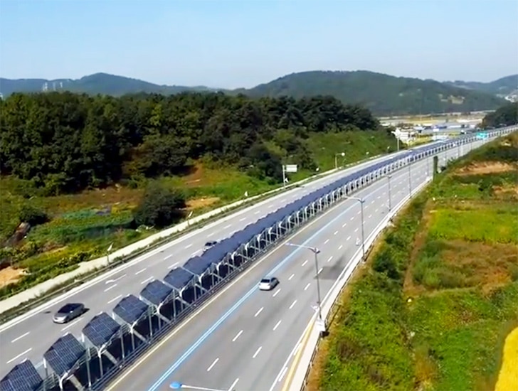 , Conoce el Bici-carril Solar ubicado en medio de una autopista de Corea del Sur