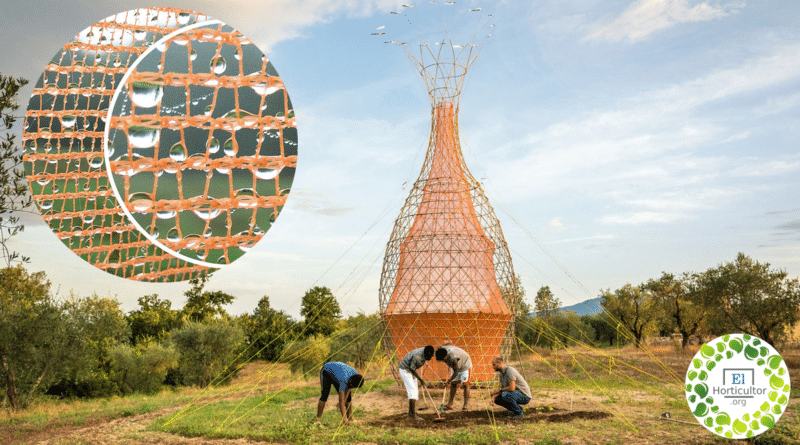 , Esta torre hecha de bambú extrae agua potable del aire
