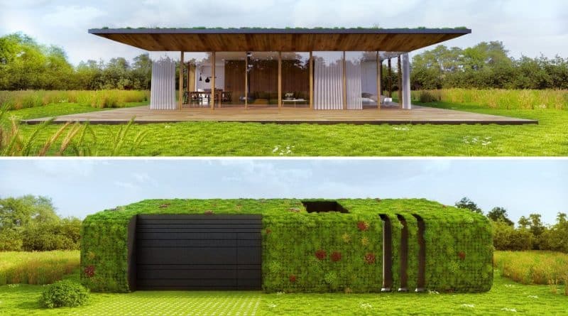 , Crean la primera casa prefabricada ecológica que se mimetiza con la naturaleza