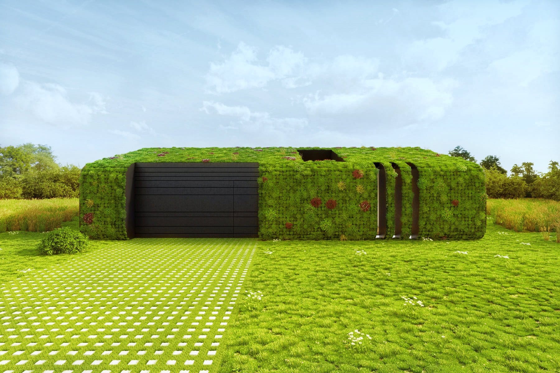 , Crean la primera casa prefabricada ecológica que se mimetiza con la naturaleza