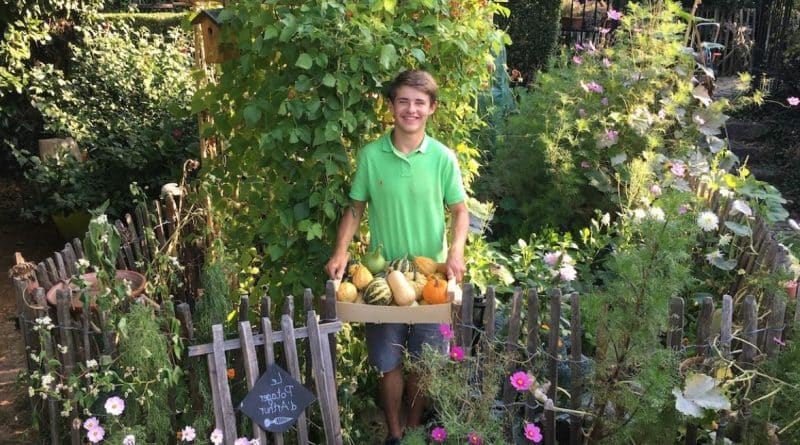 Joven crea un oasis de alimentos ecológicos en tan sólo 15 m²