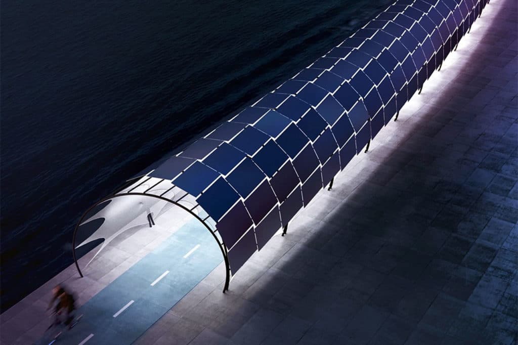 Solar Veloroute, una bicisenda que genera energía para estaciones de carga