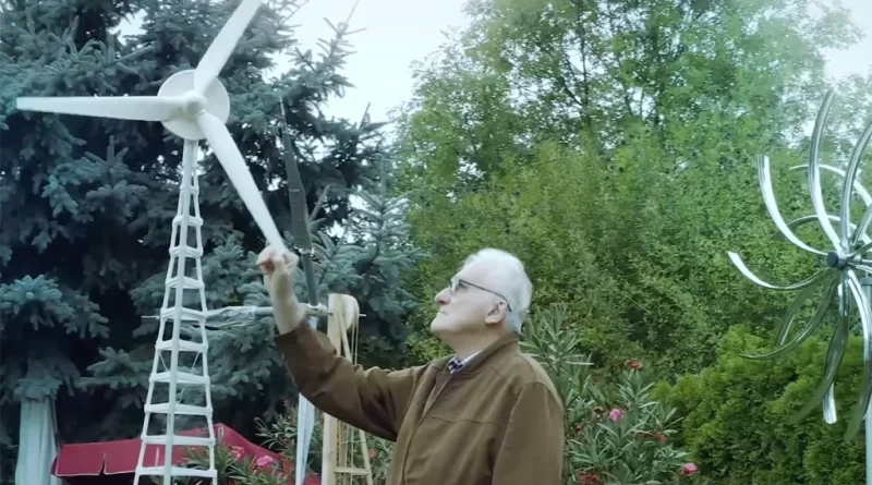 Un jubilado diseña una turbina eólica tres veces más eficiente